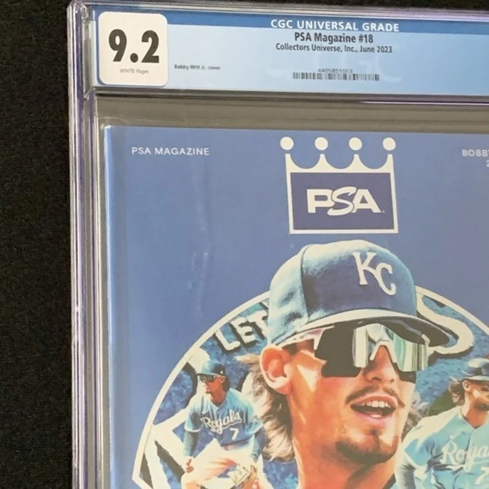Bobby Witt Jr. Rare PSA Magazine June 2023 CGC 9.2 Kansas City Royals No Label